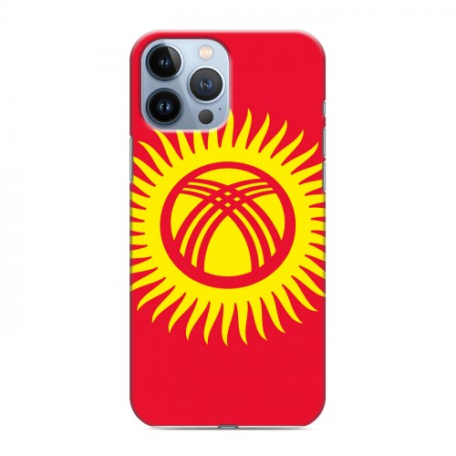 Дизайнерский силиконовый чехол для Iphone 13 Pro Max флаг Киргизии