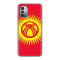 Дизайнерский пластиковый чехол для Nokia G11 флаг Киргизии