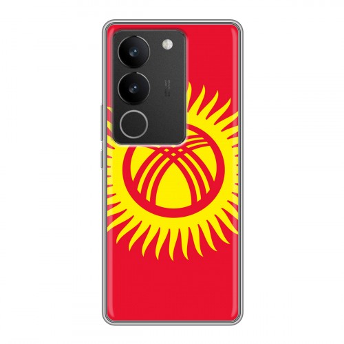 Дизайнерский силиконовый чехол для Vivo S17 флаг Киргизии