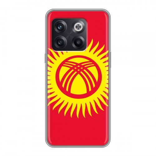 Дизайнерский силиконовый чехол для OnePlus 10T флаг Киргизии