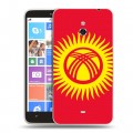 Дизайнерский пластиковый чехол для Nokia Lumia 1320 флаг Киргизии