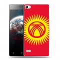 Дизайнерский пластиковый чехол для Lenovo Vibe X2 флаг Киргизии