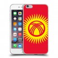 Дизайнерский силиконовый чехол для Iphone 6 Plus/6s Plus флаг Киргизии
