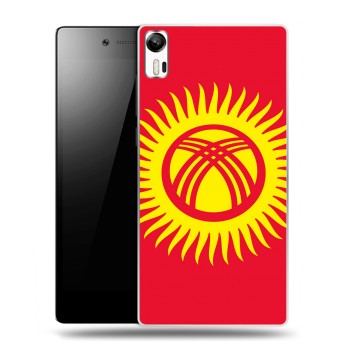 Дизайнерский силиконовый чехол для Lenovo Vibe Shot флаг Киргизии (на заказ)