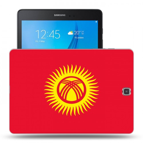Дизайнерский силиконовый чехол для Samsung Galaxy Tab A 9.7 флаг Киргизии