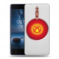 Полупрозрачный дизайнерский пластиковый чехол для Nokia 8 флаг Киргизии