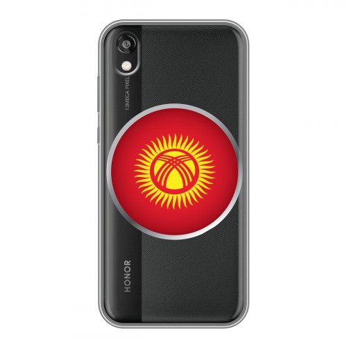 Полупрозрачный дизайнерский пластиковый чехол для Huawei Honor 8s флаг Киргизии