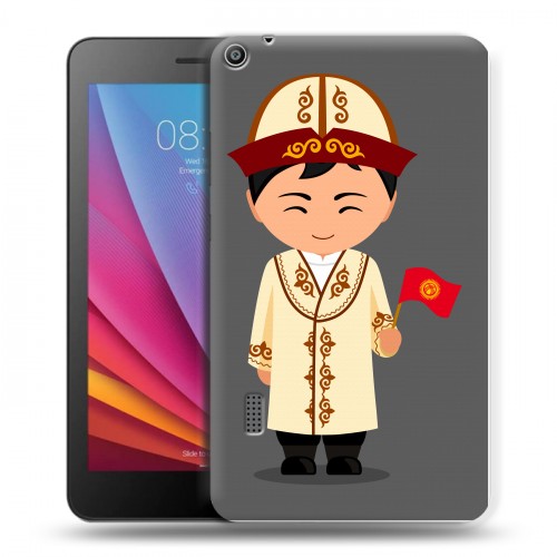 Дизайнерский силиконовый чехол для Huawei MediaPad T3 7 флаг Киргизии
