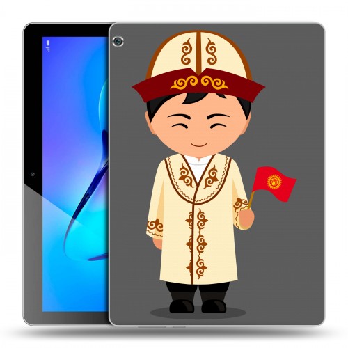 Дизайнерский силиконовый чехол для Huawei MediaPad M3 Lite 10 флаг Киргизии