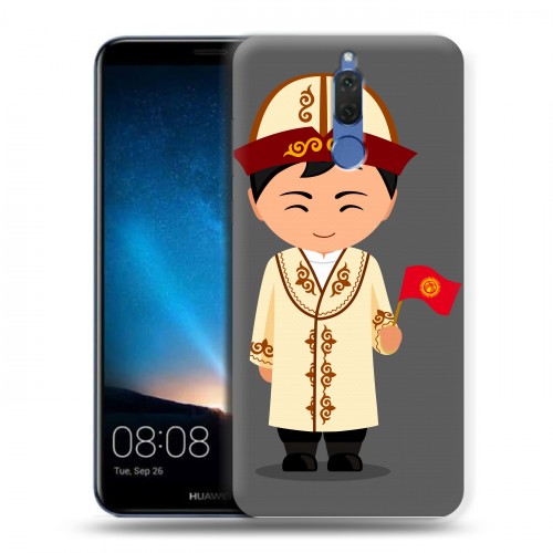 Дизайнерский силиконовый чехол для Huawei Nova 2i флаг Киргизии