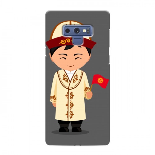 Дизайнерский силиконовый с усиленными углами чехол для Samsung Galaxy Note 9 флаг Киргизии