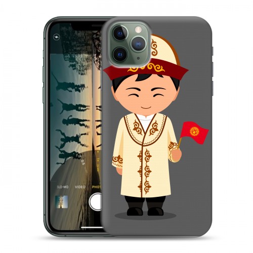 Дизайнерский пластиковый чехол для Iphone 11 Pro Max флаг Киргизии
