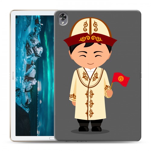 Дизайнерский силиконовый чехол для Huawei MediaPad M6 10.8 флаг Киргизии