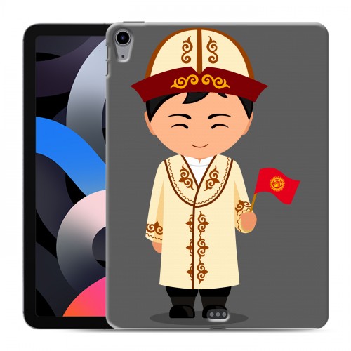 Дизайнерский силиконовый чехол для Ipad Air (2020) флаг Киргизии