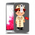 Дизайнерский пластиковый чехол для LG G3 (Dual-LTE) флаг Киргизии