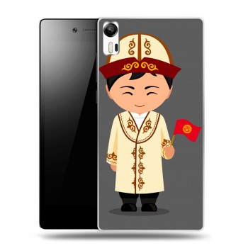 Дизайнерский силиконовый чехол для Lenovo Vibe Shot флаг Киргизии (на заказ)