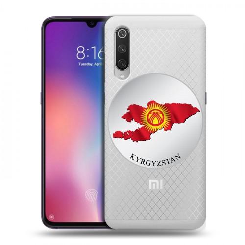 Полупрозрачный дизайнерский силиконовый с усиленными углами чехол для Xiaomi Mi9 флаг Киргизии