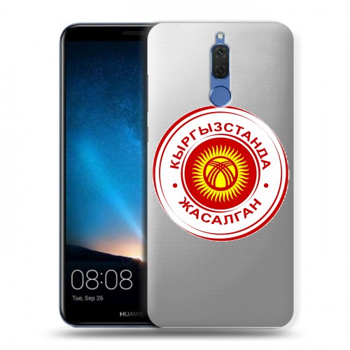 Полупрозрачный дизайнерский пластиковый чехол для Huawei Nova 2i флаг Киргизии