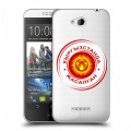 Полупрозрачный дизайнерский силиконовый чехол для HTC Desire 616 флаг Киргизии