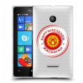 Полупрозрачный дизайнерский пластиковый чехол для Microsoft Lumia 435 флаг Киргизии