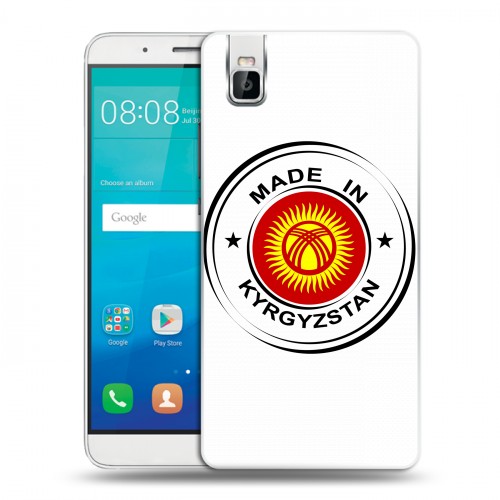 Полупрозрачный дизайнерский пластиковый чехол для Huawei ShotX флаг Киргизии