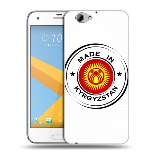 Полупрозрачный дизайнерский пластиковый чехол для HTC One A9S флаг Киргизии