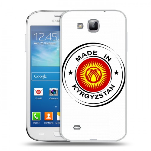 Полупрозрачный дизайнерский пластиковый чехол для Samsung Galaxy Premier флаг Киргизии