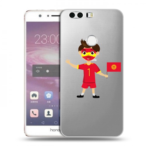 Полупрозрачный дизайнерский пластиковый чехол для Huawei Honor 8 флаг Киргизии