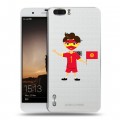 Полупрозрачный дизайнерский силиконовый чехол для Huawei Honor 6 Plus флаг Киргизии