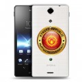 Полупрозрачный дизайнерский пластиковый чехол для Sony Xperia TX флаг Киргизии