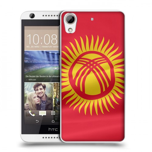 Дизайнерский силиконовый чехол для HTC Desire 626 флаг Киргизии