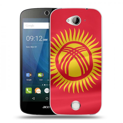 Дизайнерский силиконовый чехол для Acer Liquid Z530 флаг Киргизии