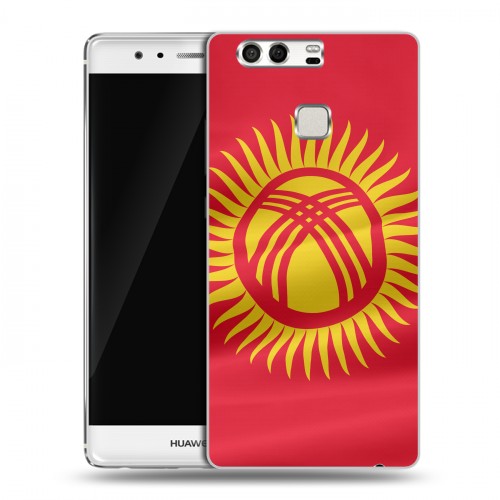 Дизайнерский силиконовый чехол для Huawei P9 флаг Киргизии
