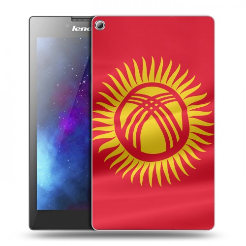 Дизайнерский силиконовый чехол для Lenovo Tab 2 A7-20 флаг Киргизии