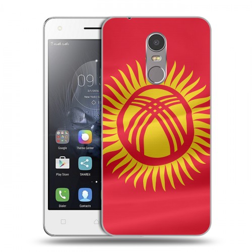 Дизайнерский пластиковый чехол для Lenovo K6 Note флаг Киргизии