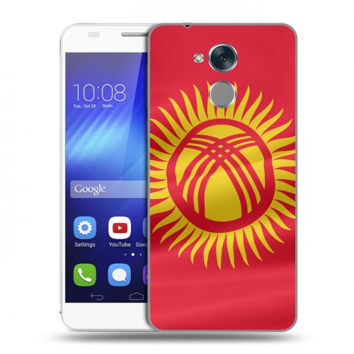 Дизайнерский пластиковый чехол для Huawei Honor 6C флаг Киргизии