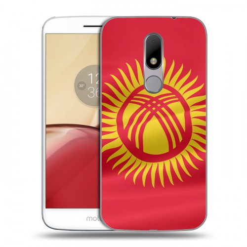 Дизайнерский пластиковый чехол для Lenovo Moto M флаг Киргизии