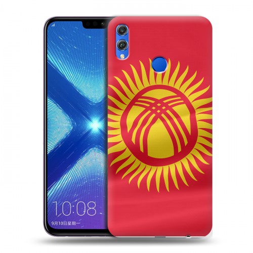 Дизайнерский силиконовый чехол для Huawei Honor 8X флаг Киргизии