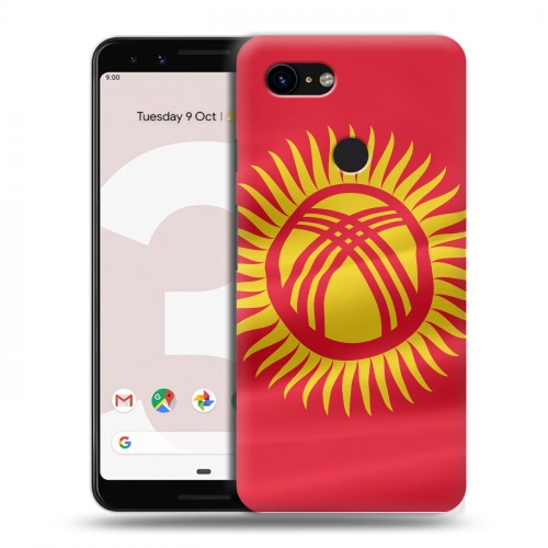 Дизайнерский пластиковый чехол для Google Pixel 3 флаг Киргизии