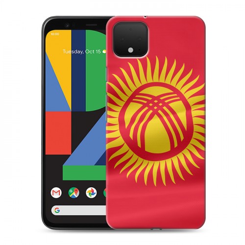 Дизайнерский пластиковый чехол для Google Pixel 4 флаг Киргизии