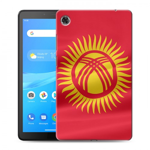Дизайнерский силиконовый чехол для Lenovo Tab M7 флаг Киргизии