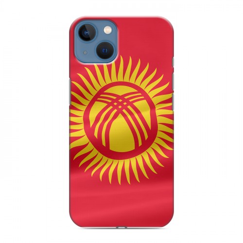 Дизайнерский силиконовый чехол для Iphone 13 флаг Киргизии