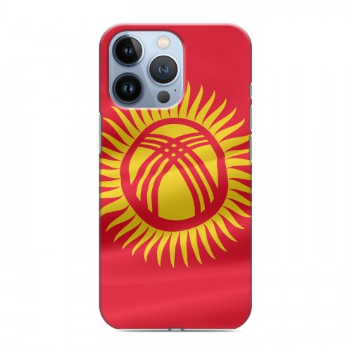 Дизайнерский силиконовый чехол для Iphone 13 Pro флаг Киргизии