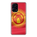 Дизайнерский силиконовый с усиленными углами чехол для XIaomi Poco F5 флаг Киргизии