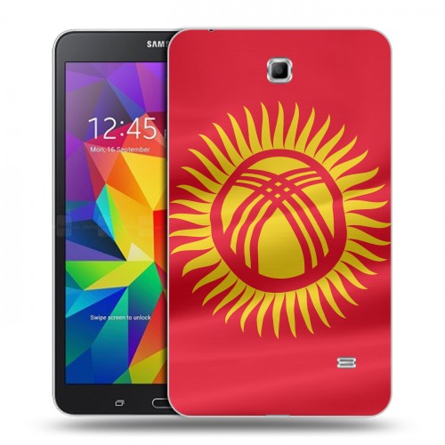 Дизайнерский силиконовый чехол для Samsung GALAXY Tab 4 7.0 флаг Киргизии