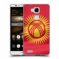 Дизайнерский пластиковый чехол для Huawei Ascend Mate 7 флаг Киргизии
