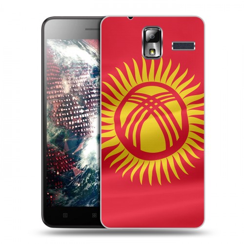 Дизайнерский силиконовый чехол для Lenovo S580 Ideaphone флаг Киргизии