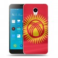 Дизайнерский пластиковый чехол для Meizu M1 Note флаг Киргизии