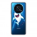 Полупрозрачный дизайнерский силиконовый чехол для Huawei Honor Magic 4 Lite 5G Прозрачные акулы