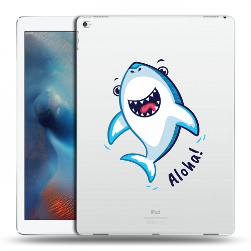 Полупрозрачный дизайнерский пластиковый чехол для Ipad Pro Прозрачные акулы